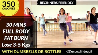 DWD62  30mins  ARMS BULGE BACK Dumbbells Workout dancewithdeepti [upl. by Llered828]