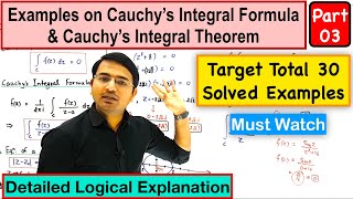 Examples on Cauchy Integral Formula amp Cauchy Integral Theorem Part3 [upl. by Souvaine186]