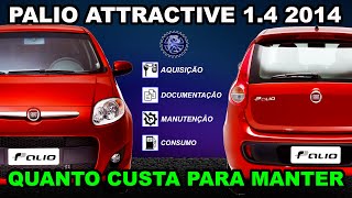 NOVO PALIO ATTRACTIVE 14 2014  QUANTO CUSTA para manter [upl. by Kordula131]