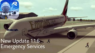 RFS Real Flight Simulator  New Update 116 Emergency Services And Emergency Landing [upl. by Yrotciv]