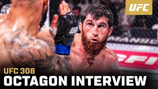 Magomed Ankalaev Octagon Interview  UFC 308 [upl. by Yahsat]