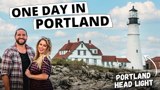 Maine One Day in Portland ME  Travel Vlog  Lobster Portland Head Light Sunset Cruise amp MORE [upl. by Stiles]