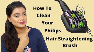 How to Clean Your Philips Hair Straightening Brush  Philips Hair Straightener [upl. by Zetnom]