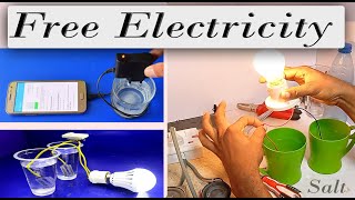 Free Electricity Energy Generator With Salt And Water [upl. by Leoline]