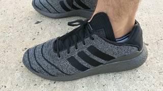 Adidas Busenitz Pure Boost Skateboarding Shoes Unboxing And Morning Walk2 [upl. by Okuy596]