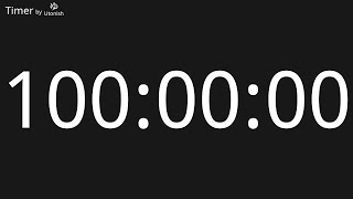 100 Hour Countdown Timer [upl. by Alleram]