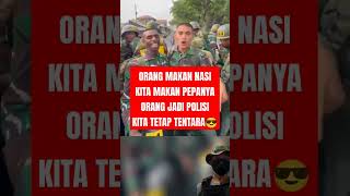 PAK TENTARA INI SEDANG MENYENGGOL POLISI tniindonesia automobile tnirakyat tnikuat news polisi [upl. by Anilocin]