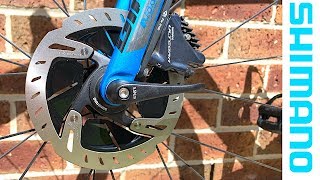 SHIMANO DuraAce SMRT900 Rotor Upgrade  Road Bike Disc Brakes [upl. by Judie443]