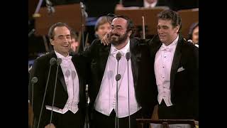 The Original Three Tenors  Carreras Domingo Pavarotti in Concert Rome 1990 [upl. by Ettereve]