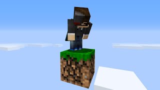 Minecraft Skyblock but you only get 1 block [upl. by Aivizt]