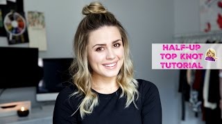 Half Up Top Knot Tutorial [upl. by Ellener]