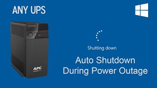 Any UPS Auto Shutdown Computer During Power Outage [upl. by Nomar]