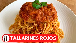 🇵🇪 TALLARINES ROJOS CON POLLO  ESTILO PERUANO [upl. by Retsae]