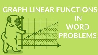 ʕ•ᴥ•ʔ Graphing Linear Functions Word Problems and Walkthrough [upl. by Niamrej]