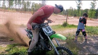 How to do a Burnout on a KX65 [upl. by Ardnaid]