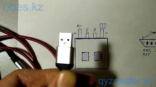 Контакты usb кабеля по цветам плюс  минус устройство ремонт [upl. by Gnem564]