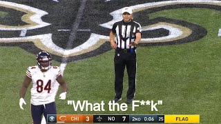 Cordarrelle Patterson Drops F Bomb Live On Nickelodeon  quotWhat The Fkquot  Bears vs Saints [upl. by Geminian582]