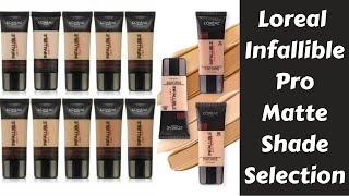 How To Choose Loreal Infallible Pro Matte Foundation Shade For your Skin Tone [upl. by Imij]