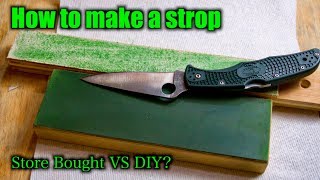 How To Make A Strop For Knife Sharpening SUPER EASY [upl. by Asille]