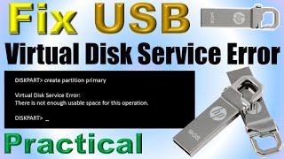 How to fix Virtual Disk Service Error  Repair corrupted pendrive usb flash drive Card  IT Adobe [upl. by Michail145]