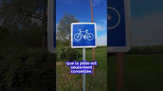 POV Panneau  piste cyclable conseillée [upl. by Cousins]