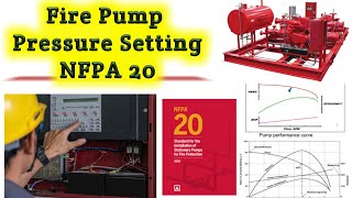 Fire Pump Pressure Setting l NFPA 20 l Fire Pump System [upl. by Alyled739]