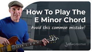 How to Play the Em Chord  Guitar for Beginners [upl. by Gnaoh]