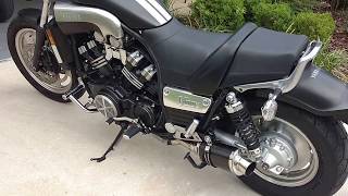 Yamaha VMAX with Delkevic Exhaust [upl. by Erasme554]