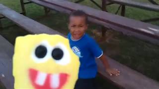 KID SCARED OF SPONGEBOB ICECREAM POPSICLE PRANK GONE WRONG [upl. by Elamor]