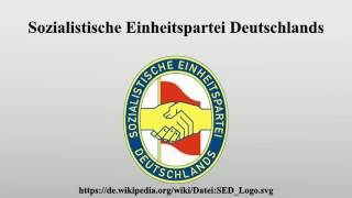 Sozialistische Einheitspartei Deutschlands [upl. by Farl99]