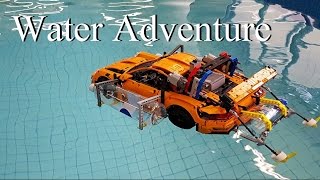 Lego Technic Porsche 911 GT3 RS 42056 Water Adventure MOD1 4K [upl. by Dolhenty]