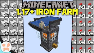 Minecraft 117 IRON FARM TUTORIAL  Easy Efficient Compact Design [upl. by Nikolai186]