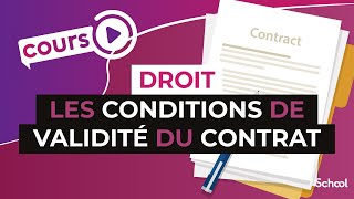 Les conditions de validité du contrat  Droit  digiSchool [upl. by Millisent260]