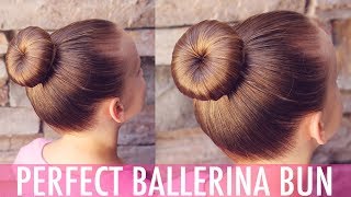 Perfecting a Perfect Ballerina Bun  Brown Haired Bliss [upl. by Sancho]