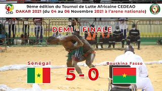 DemiFinale CEDEAO Le Senegal simpose devant le Bourkina  DAKAR 2021 [upl. by Adine]