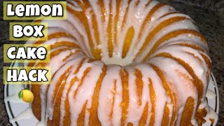 Lemon Box Cake Hack  The Secret To Make Box Cake Taste Homemade  Moist Box Cake [upl. by Berck]