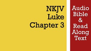 Luke 3  NKJV Audio Bible amp Text [upl. by Aesoh]