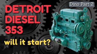 Trying to Start a Detroit Diesel 353 for the First Time Dynahoe 160 Part 2 [upl. by Zorah]