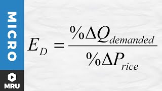 Calculating the Elasticity of Demand [upl. by Toddy]