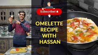 Omelette Recipe with Hassan  Cooking VLOG  How to make an Omelette in PSL  Deaf Vlogger [upl. by Annirtak]