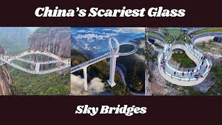 A ‘cracking’ glass skywalk in China [upl. by Anawek]