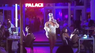 DRAG QUEEN SHOW IN THE PALACE MIAMI BEACH 2021 SPRING BREAK [upl. by Lledner]