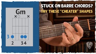 Easy Guitar Hack Skip Barre Chords with These Simple Substitutes [upl. by Suirrad196]