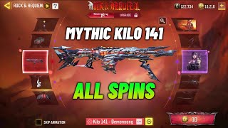 Mythic Kilo 141 Draw Full Spins Codm  Kilo141 Demonsong amp Dame Shot Caller Cod Mobile [upl. by Ahsienek103]