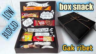 Tutorial cara membuat kado box Snack simpel murah [upl. by Dominus]