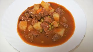 ESTOFADO DE CARNE CON PATATAS DELICIOSA CARNE EN SALSA [upl. by Mccartan]