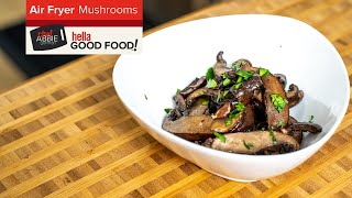 Crispy AIR FRYER Mushrooms  EASIEST Side Dish Ever [upl. by Kelcie]