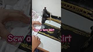 Diy menjahit rok sobek sewing [upl. by Quintana]