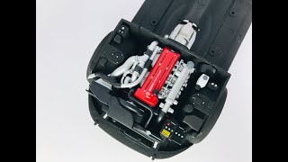 TOYOTA SUPRA  ENGINE  TAMIYA 124 [upl. by Latsyek]