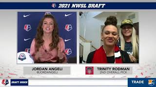 Trinity Rodman Interview  2021 NWSL Draft [upl. by Neona]